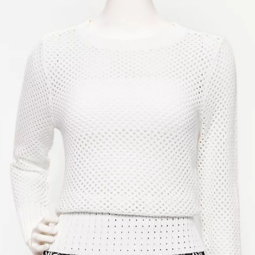 NWT LOFT Pointelle Sweater
